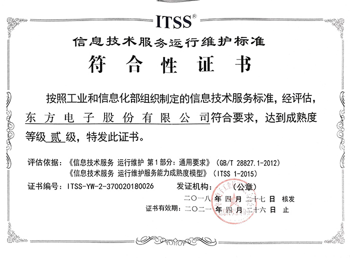ITSS Certificate